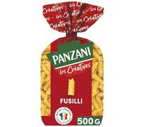 PANZANI - Pâtes Fusilli Gourmandes, Texture Spirale Idéale pour Sauces Savoureuses (500g) - Le lot de 4