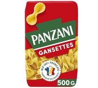 PANZANI - Pâtes Gansettes Authentiques, Texture Fine et Fondante, Paquet Pratique 500g - Le Lot De 4