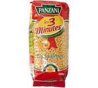Panzani Pâtes Les 3 Minutes Coquillettes 500 g - Lot de 6