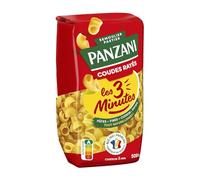 Panzani Pâtes Les 3 Minutes Coudes Rayés 500 g