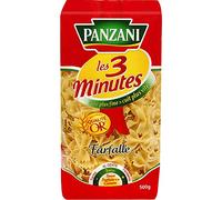 Panzani Pâtes Les 3 Minutes Farfalle, 500g