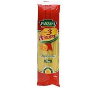 Panzani Pâtes Les 3 Minutes Spaghetti Plat 500 g - Lot de 8