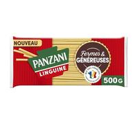 PANZANI - Pâtes Linguine Généreuses et Fermes, Texture Authentique pour un Repas Savoureux (500g) - Le Lot De 4