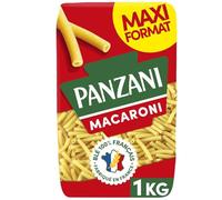 PANZANI - Pâtes Macaroni Authentiques, Texture Fondante et Saveur Intense (Paquet 1kg) - Le Lot De 4