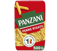 PANZANI - Pâtes penne rigate | Savoureux et onctueux, idéal pour vos plats gourmands | le paquet de 500g | LOT DE 4