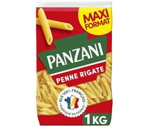 PANZANI - Pâtes penne rigate | Savoureux et onctueux | Idéales pour vos plats en sauce | le paquet de 1kg | LOT DE 4