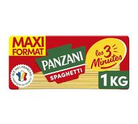 PANZANI - Pâtes spaghetti les 3 minutes | Savoureux et onctueux | Parfait pour vos plats rapides | le paquet de 1kg | LOT DE 4