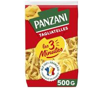PANZANI - Pâtes Tagliatelle Express en 3 Minutes, Texture Fondante et Saveur Authentique (500g) - lot de 4 - Vendu par Lot