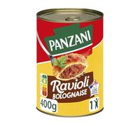 PANZANI - Plat Prêt à Déguster aux Raviolis Bolognaise, Pâtes Fondantes et Sauce Riche (400g) - Lot de 4 - vendu par Lot