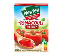 Panzani Purée de tomates fraîches au basilic, sans eau ajoutée - La brique de 200g
