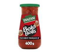 PANZANI - Sauce Bolognaise Savoureuse aux Bolo Balls, Texture Riche et Gourmande (Pot 400g) - Le Lot De 4