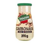 PANZANI - Sauce Carbonara Onctueuse pour Pâtes, Saveurs Riches et Crémeuses (Pot 370g) - Le lot de 3