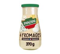 PANZANI - Sauce Onctueuse aux 4 Fromages Français, Saveur Authentique pour Vos Plats (Pot 370g) - Lot de 4 - vendu par Lot