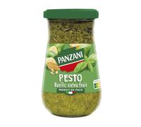PANZANI - Sauce Pesto Basilic Frais, Saveur Intense et Onctueuse pour Sublimer Vos Plats (Pot 200g) - Lot de 4 - vendu par Lot