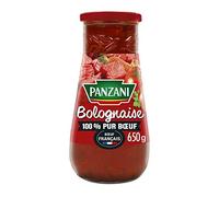 Panzani Sauce Tomate Bolognaise 100% Pur Bœuf Français grand Format, 650g