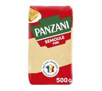 PANZANI - Semoule Fine Idéale pour Couscous et Desserts, Texture Légère et Fondante (500g) - Le Lot De 4