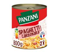 PANZANI - Spaghetti Carbonara Prêt à Déguster, Sauce Crémeuse et Saveurs Authentiques (Boîte 800g) - lot de 3 - Vendu par Lot
