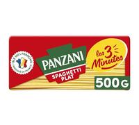 PANZANI - Spaghettis plats express à cuisson rapide 3 minutes, texture al dente (500g) - Le lot de 4