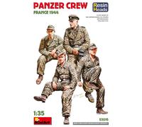 Panzer Crew. France 1944. Resin Heads 1:3 5 Figurine Plastic Model Kit Miniart