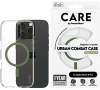 Panzer Glass, étui pour iPhone 16 Pro compatible MagSafe Flagship Urban Combat, vert