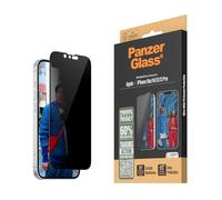 PanzerGlass Privacy Ultra-Wide Fit Verre de protection décran avec anti-espion Apple iPhone 13, iPhone 13 Pro, iPhone 14, iPhone 16e 1 pc(s) antibactérien,