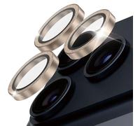 Panzer Glass Verre de Protection Objectif Camera pour iPhone 17 Pro et 17 Pro Max Glitter Dorée