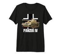 Panzer IV Char Moyen Allemand WW2 blindé T-Shirt Haut de Gamme