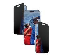 PanzerGlass - Protection d'écran pour téléphone portable - ajustement ultra-large avec EasyAligner - verre - avec filtre de confidentialité - à