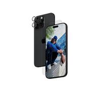 PanzerGlass Bundle 2-en-1 iPhone 16 Pro Max : Protection d'écran en verre trempé, PET, Silicone, 0.71mm, Anti-rayures/chocs, HxL 158.67x73.25mm