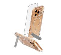 CARE by PanzerGlass 3-in-1 Kick Bundle - Coque de protection pour téléphone portable - compatibilité avec MagSafe - plastique - avec protecteur d'écran PanzerGlass et protecteur de lentille de caméra 