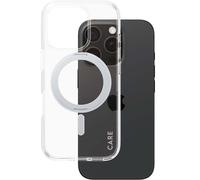 PanzerGlass CARE by ® Feature Case Transparent m. Silber Kickstand & MagSafe iPhone 16 Pro, Cover, Apple, Apple - iPhone 16 Pro, Transparent