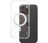 PanzerGlass CARE by ® Feature Case Transparent m. Silber Kickstand & MagSafe iPhone 16 Pro Max, Cover, Apple, Apple - iPhone 16 Pro Max, Transparent