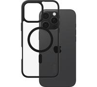 PanzerGlass CARE by ® Flagship Case Transparent Urban Combat m. Schwarz Rahmen & MagSafe iPhone 16 Pro Max, Cover, Apple, Apple - iPhone 16 Pro Max, Transparent