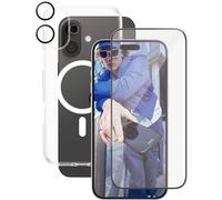 PanzerGlass CARE by ® Panzerglas 3-in-1 Protection Coque arrière Apple iPhone 16 Plus transparent chargement par induction B1339+2863+1285