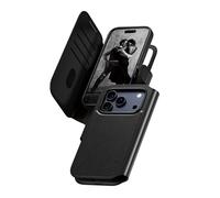 PanzerGlass CARE Feature Case Tango Two-in-One Wallet avec MagSafe pour iPhone 17 Pro, Noir, Housse de protection antichoc, 158x85x17mm, 103g