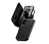 PanzerGlass CARE Feature Case Tango Two-in-One Wallet Case MagSafe Noir pour Apple iPhone 2025 non-Pro, Housse résistante aux chocs, 85x158x17mm, 109g