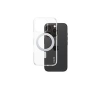 PanzerGlass CARE Feature Case Transparent iPhone 16 Pro avec Kickstand Argenté MagSafe, Housse de protection antichoc et rayures, Standard MIL-STD-810H