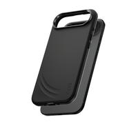 PanzerGlass CARE Feature FLOW Case Noir MagSafe pour iPhone Air, Silicone Recyclé 60%, Résistance Chocs 3.6m, 81.6x163.4x14.2mm, 40g