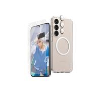 PanzerGlass CARE Flagship 3-en-1 pour Samsung Galaxy S25+ : Protection écran verre trempé, résistant aux rayures et chocs, 0.37mm, 154.84x72.19mm, revêtement oléophobique.