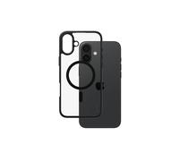 PanzerGlass CARE Flagship Case Transparent Urban Combat Black Frame MagSafe iPhone 16 Plus - Housse Protection, Standard MIL-STD-810H, Anti-Jaunissement, Oléophobique
