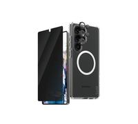 PanzerGlass CARE Flagship Privacy Bundle Samsung Galaxy S25 Ultra - Protection d'écran verre trempé, PET, Silicone - Anti-rayures, Chocs, Privacy Filter