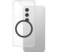 PanzerGlass CARE Flagship Urban Combat Coque arrière Samsung Galaxy S25 transparent, noir chargement par induction, résistant aux chocs CRRFUBQG38388