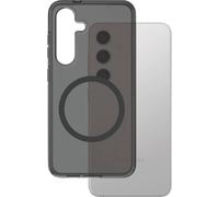 PanzerGlass CARE Flagship Urban Combat Smokey Coque arrière Samsung Galaxy S25+ noir chargement par induction, résistant aux chocs CRRFSBQG37942