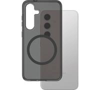 PanzerGlass CARE Flagship Urban Combat Smokey Coque arrière Samsung Galaxy S25 noir chargement par induction, résistant aux chocs CRRFSBQG38388