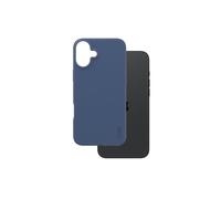 PanzerGlass CARE Housse Silicone Bleu pour Apple iPhone 16 Plus - Protection antichoc MIL-STD-810H - Dimensions 81.2 x 164.3 x 13.2 mm, poids 35g