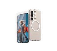 PanzerGlass CARE Protection Écran Samsung Galaxy S25 Verre Trempé 0.37mm Anti-rayures/Chocs, Revêtement Oléophobique, Installation Adhésive Complète, Kit de Nettoyage