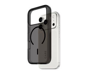 PanzerGlass CARE Urban Explorer Smokey pour iPhone 17 Pro - Housse Noire MagSafe, Protection Rayures/Chocs, Anti-Jaunissement, 78x16x155mm, 38g