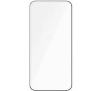 PanzerGlass Ceramic Protection - Protection d'écran pour téléphone portable - ajustement ultra-large avec EasyAligner - verre - couleur de cadre noir - pour Apple iPhone 15 Pro Max Transparent G