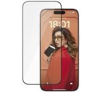 PanzerGlass Ceramic Protection - Protection d'écran pour téléphone portable - ajustement ultra-large avec EasyAligner - verre - couleur de cadre noir - pour Apple iPhone 15 Pro Multicolore G