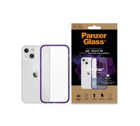 PanzerGlass ClearCase étui anti-microbien avec certification Military Grade pour iPhone 13 mini - violet clair